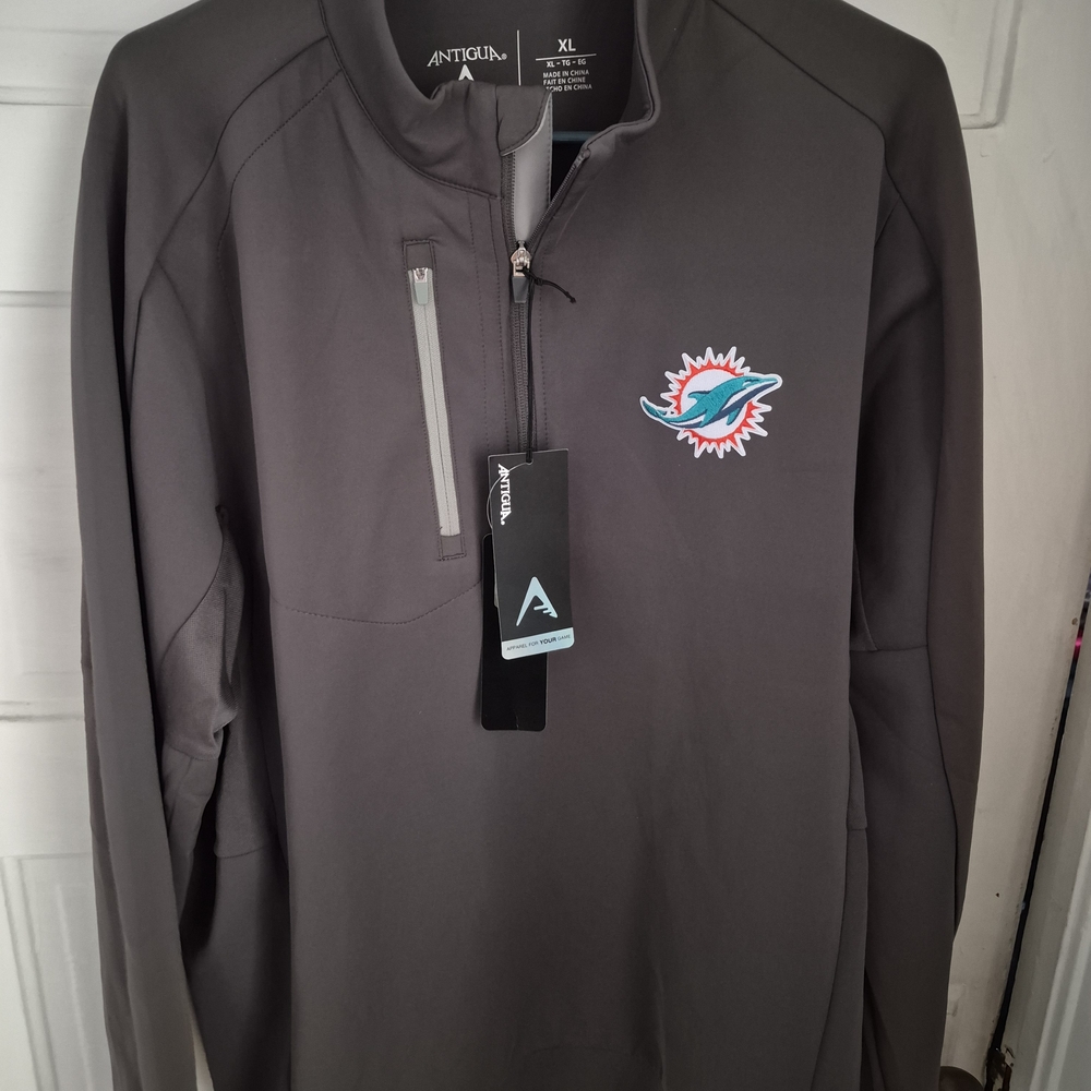 NFL Gray Quarter-Zip Jacket